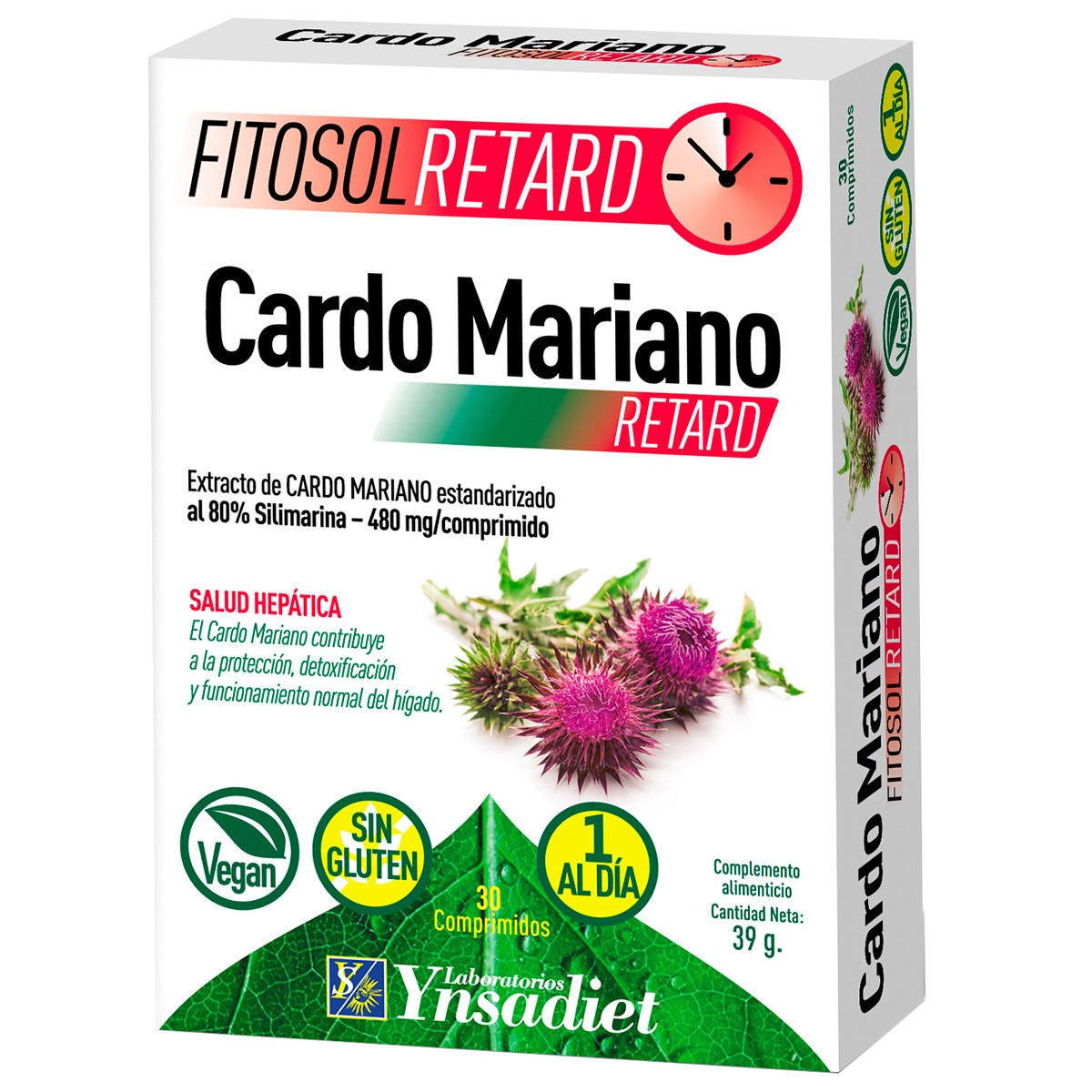 Ynsadiet fitosol retard cardo mariano 30u