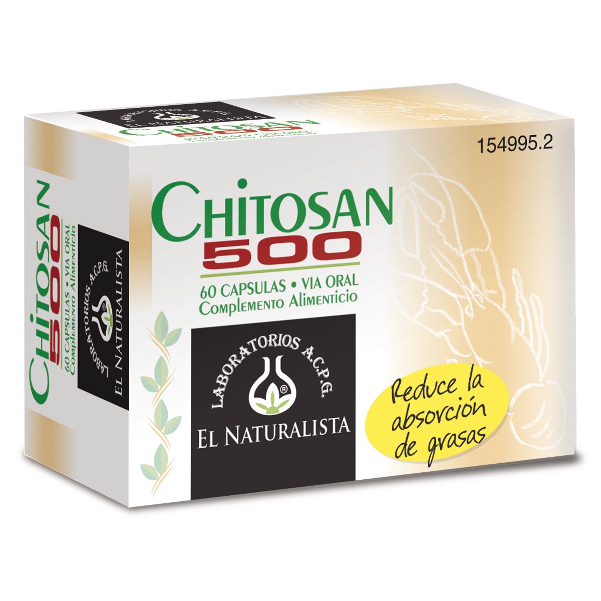 EL NATURALISTA CHITOSAN 500 60 CAPSULAS