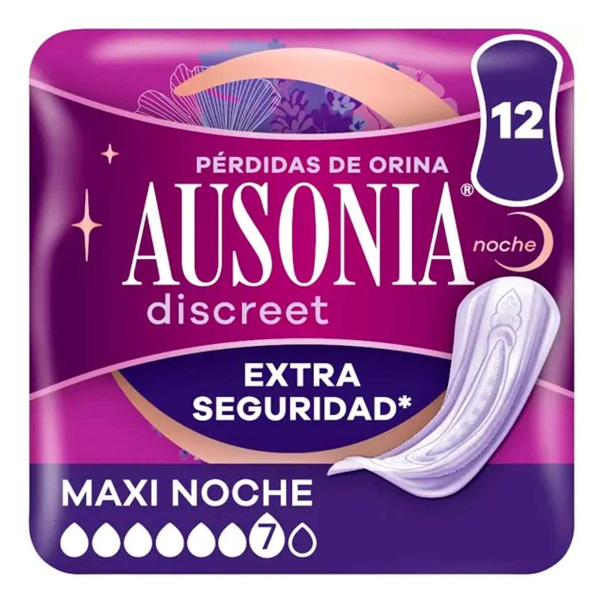 Ausonia discreet maxi 12 uds