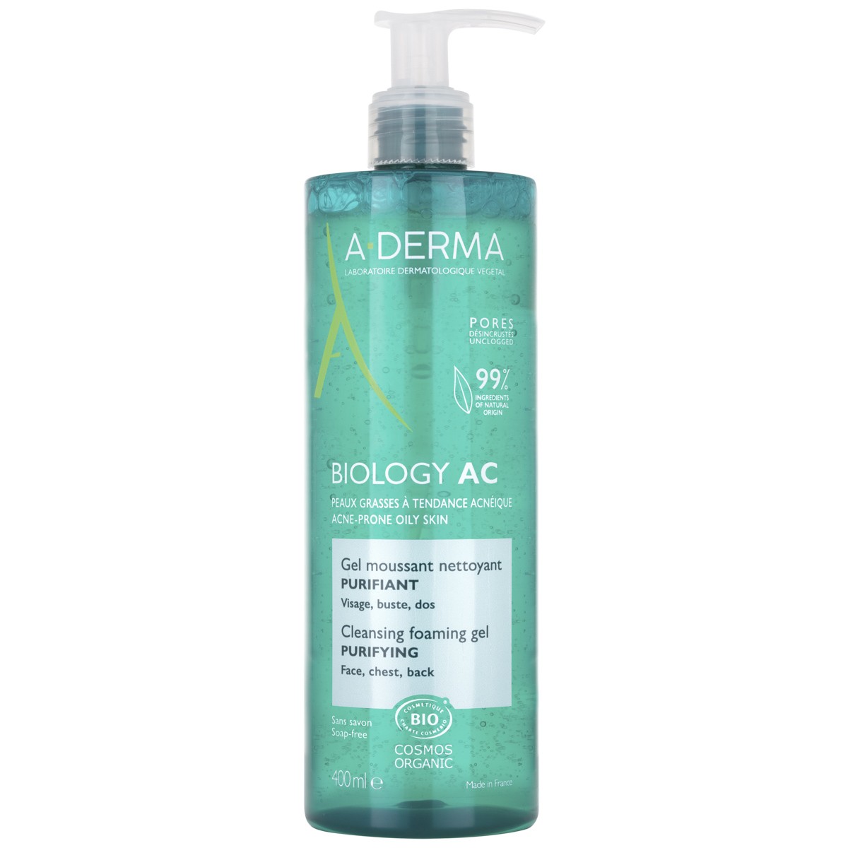 Aderma Biology AC gel limpiador 400ml