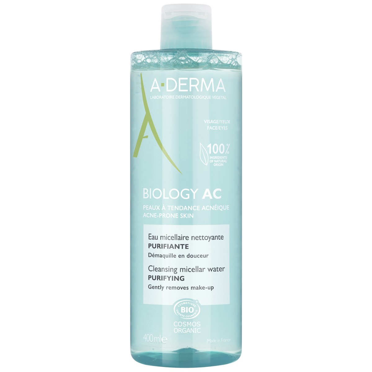 Aderma biology ac agua micelar purificante 400ml