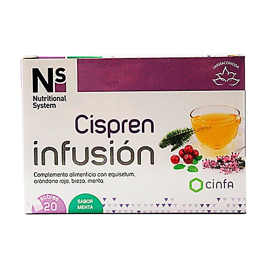 N+S cispren infusión sabor menta 20 sobres