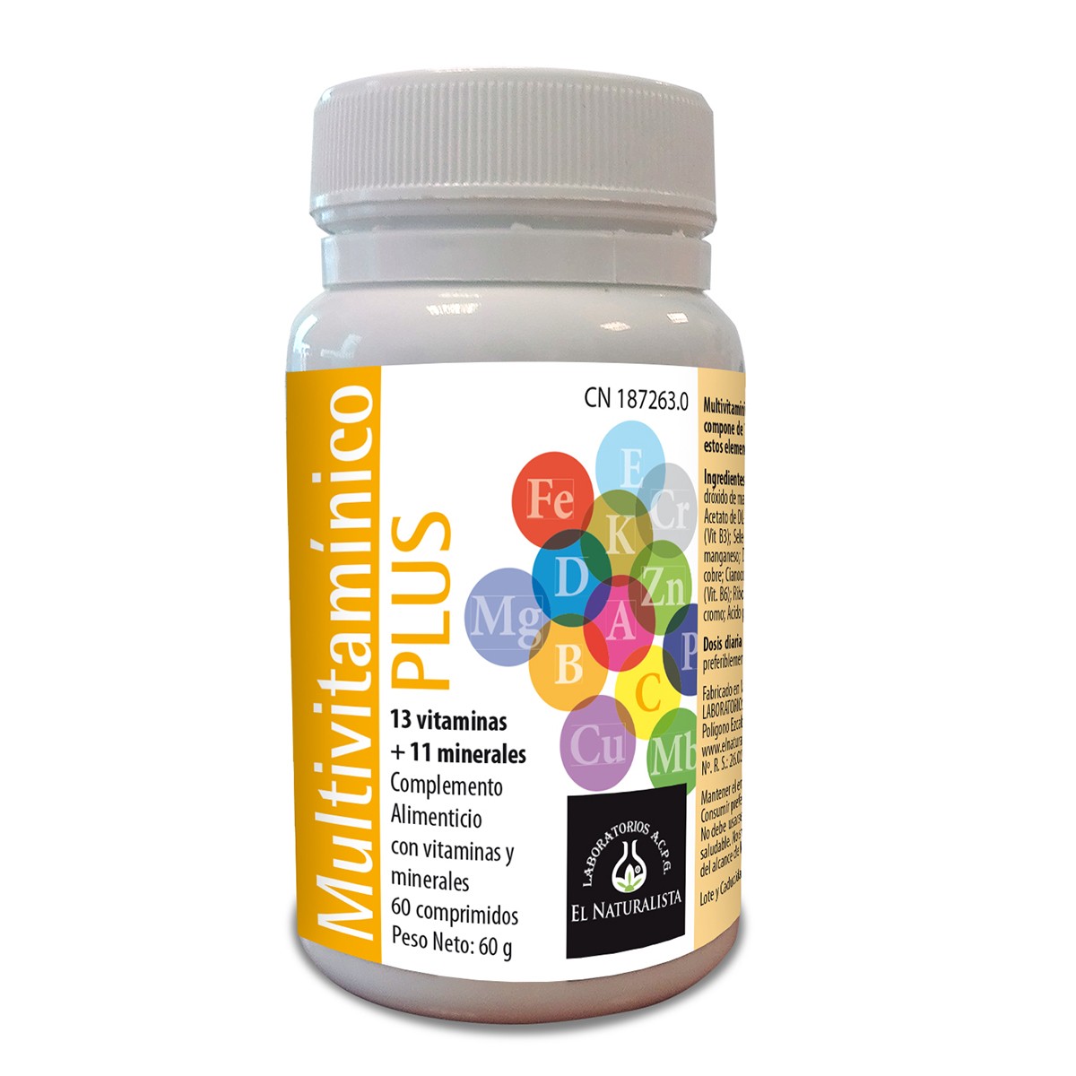 El Naturalista multivitamínico plus 60 cápsulas