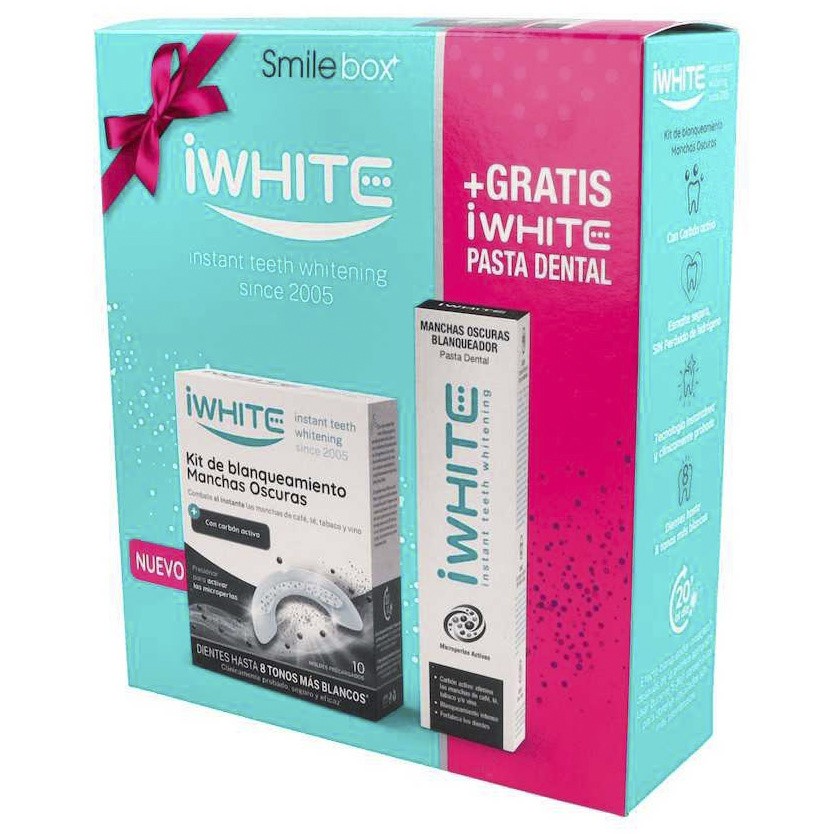 iWhite kit blanqueador de manchas oscuras 10 moldes y pasta