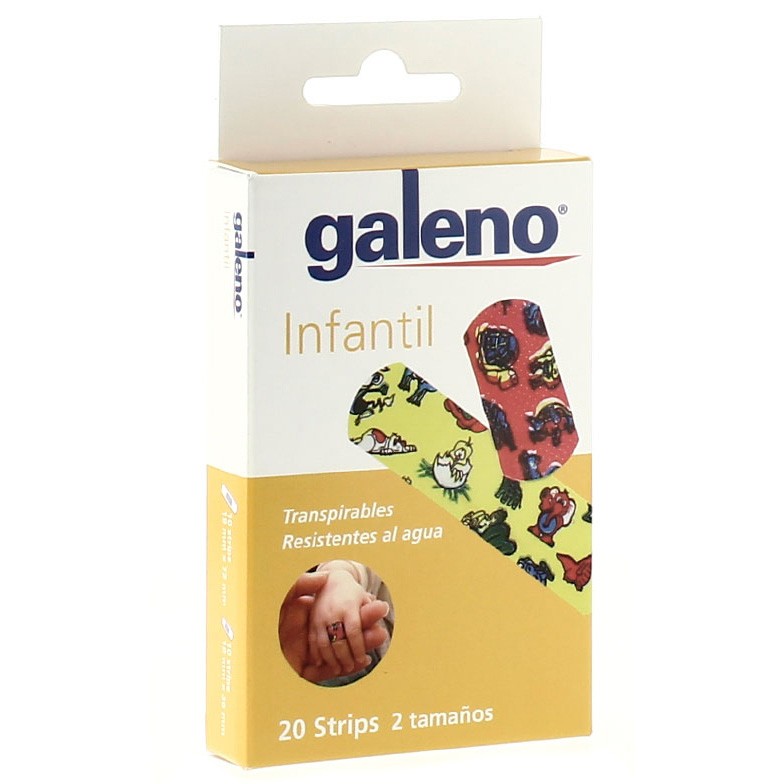 Galeno tiras galeno infantil 2 tamaños 20 und.